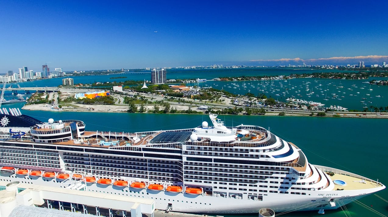 Cruise Ships in Miami Port